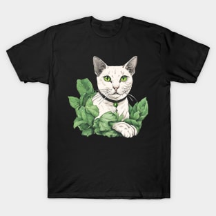 Vegan cat in lettuce T-Shirt